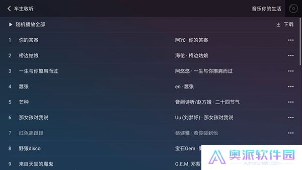 qq音乐车机版软件